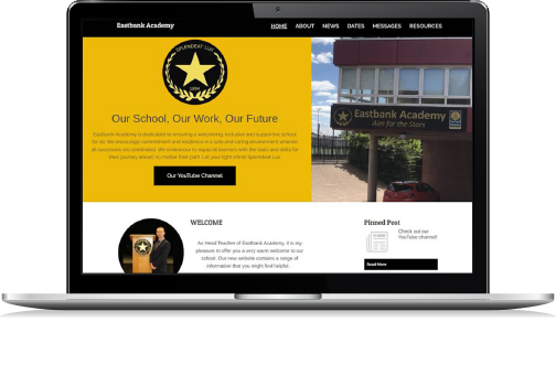 example website for schools from Connectus